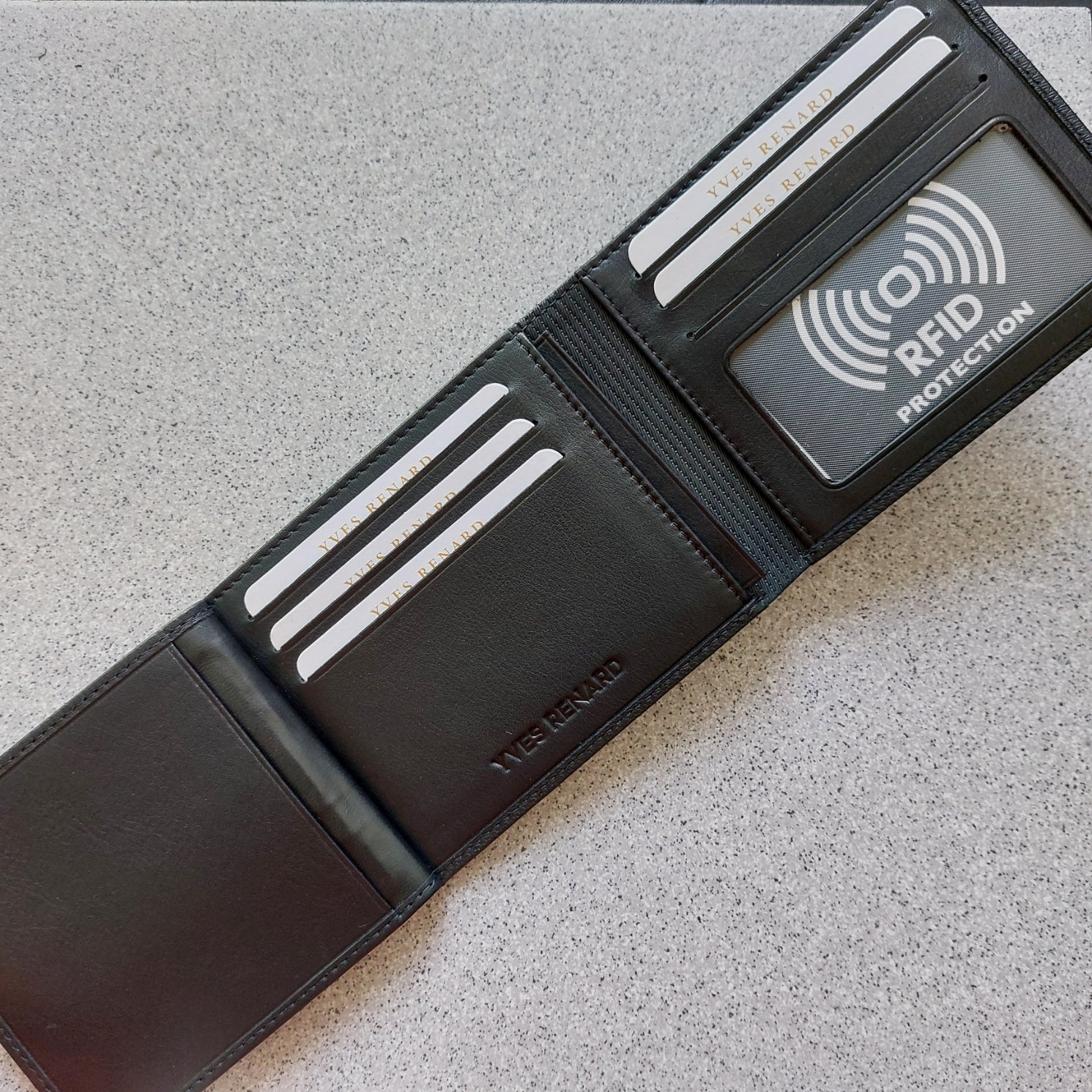 Porte dollar leder Yves Renard