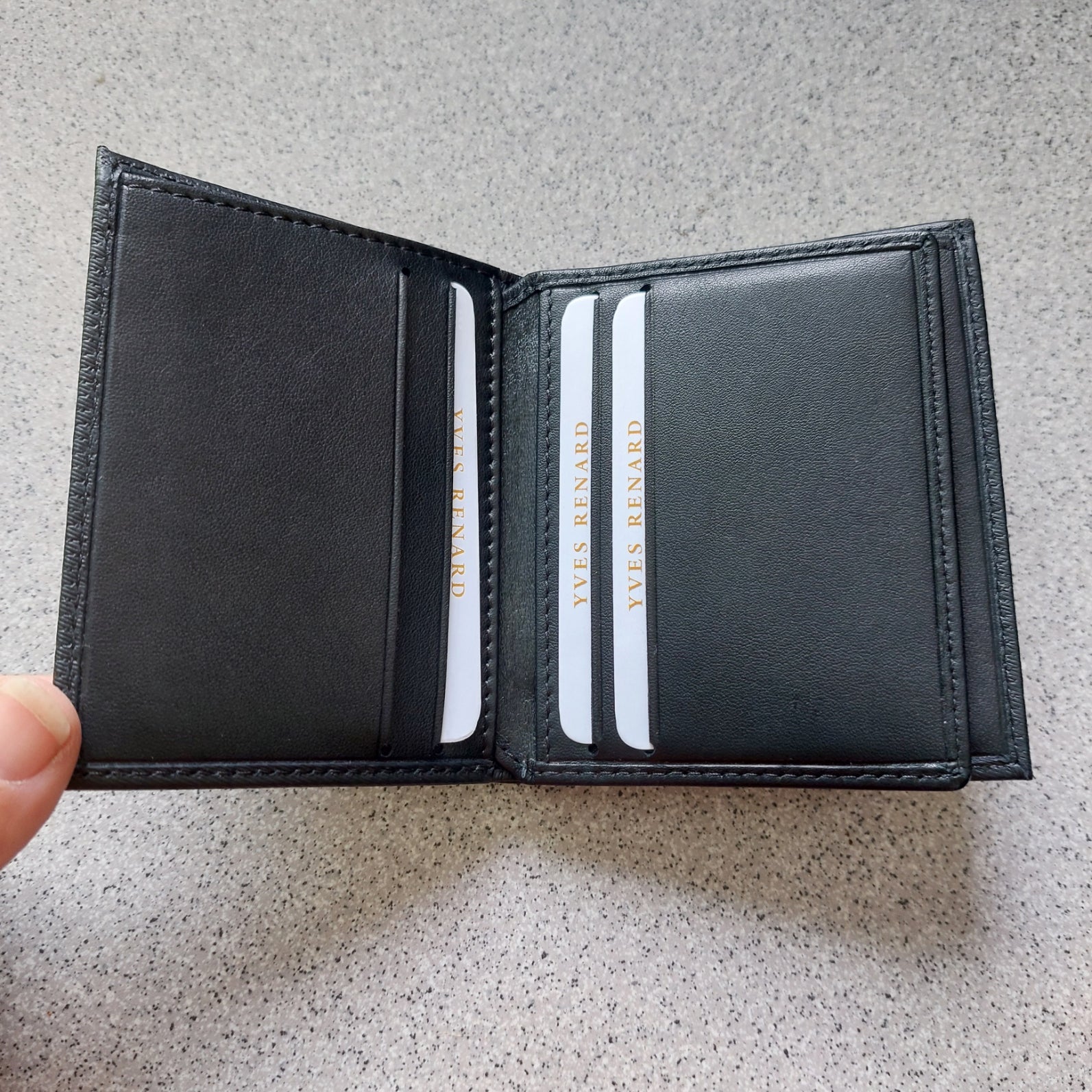 Portefeuille kaartenhouder leder