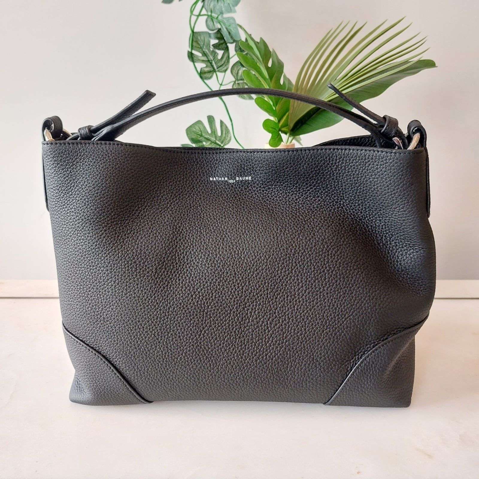 Handtas leder Nathan-Baume