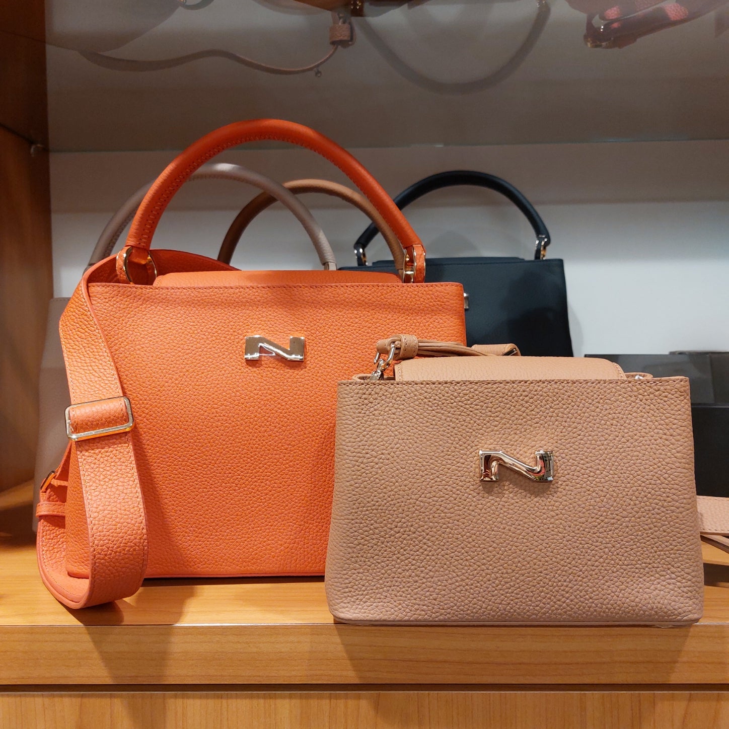 Handtas leder Nathan-Baume