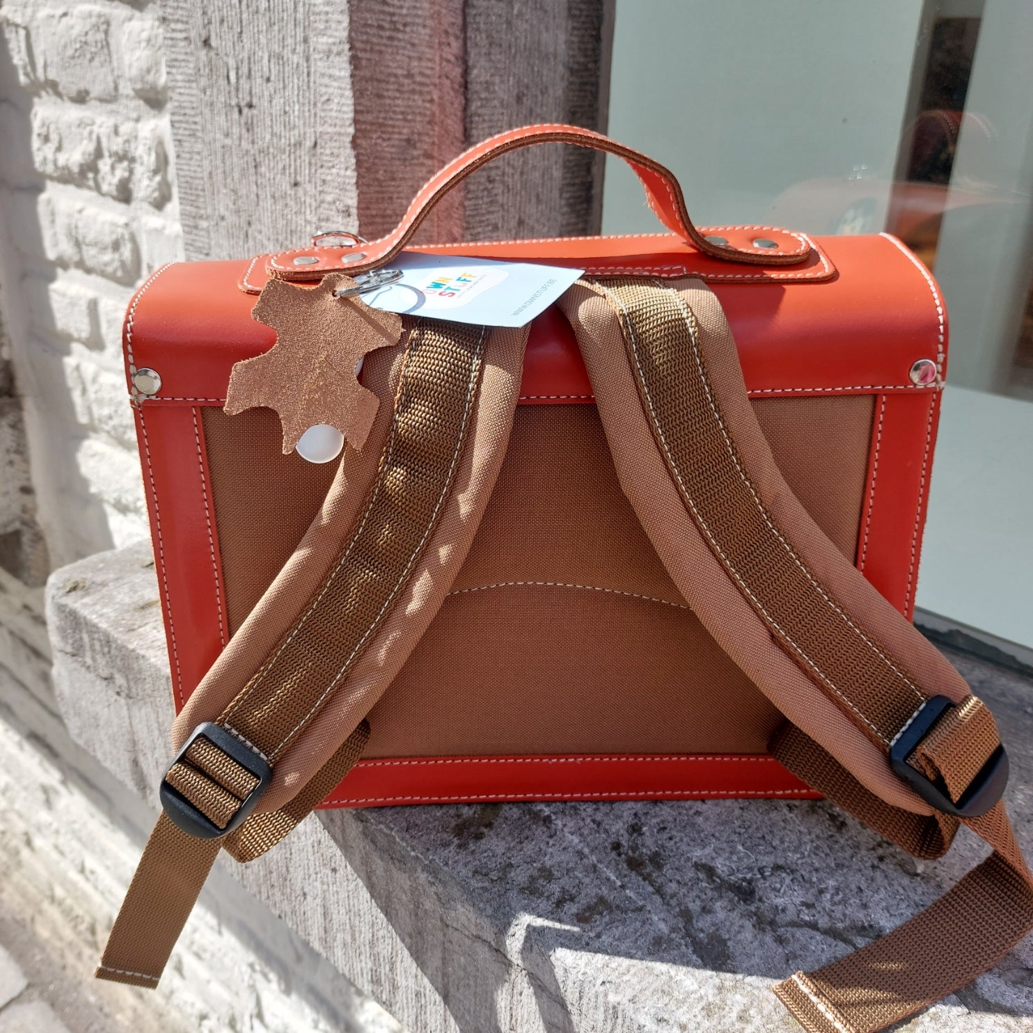 Boekentasje Own Stuff kleuter OS.014 laké roest pinguin