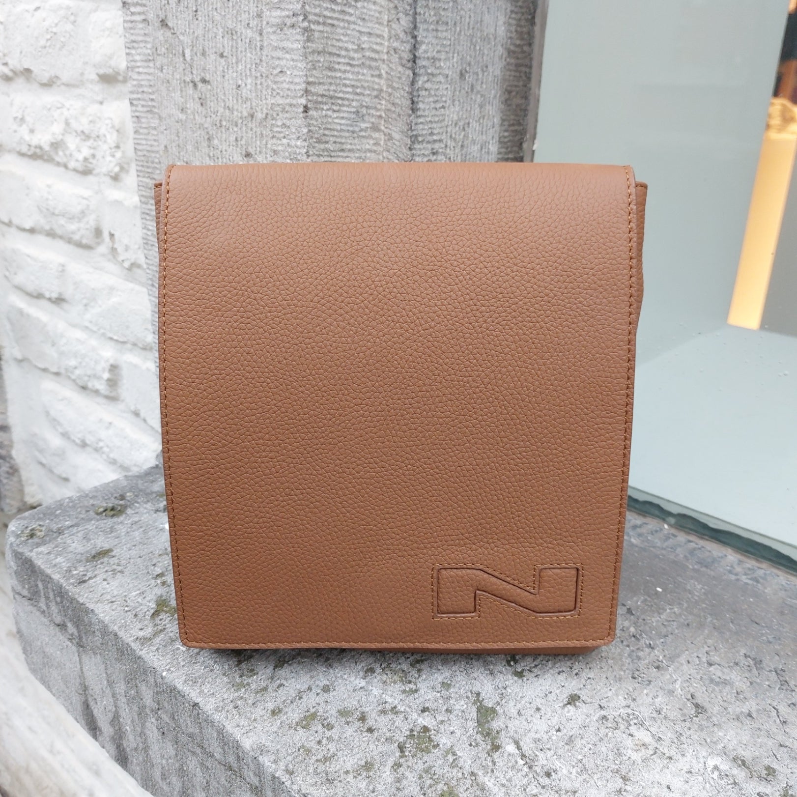 Handtas leder Nathan-Baume