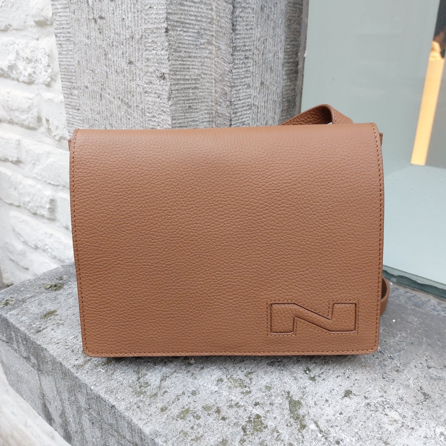 Handtas leder Nathan-Baume