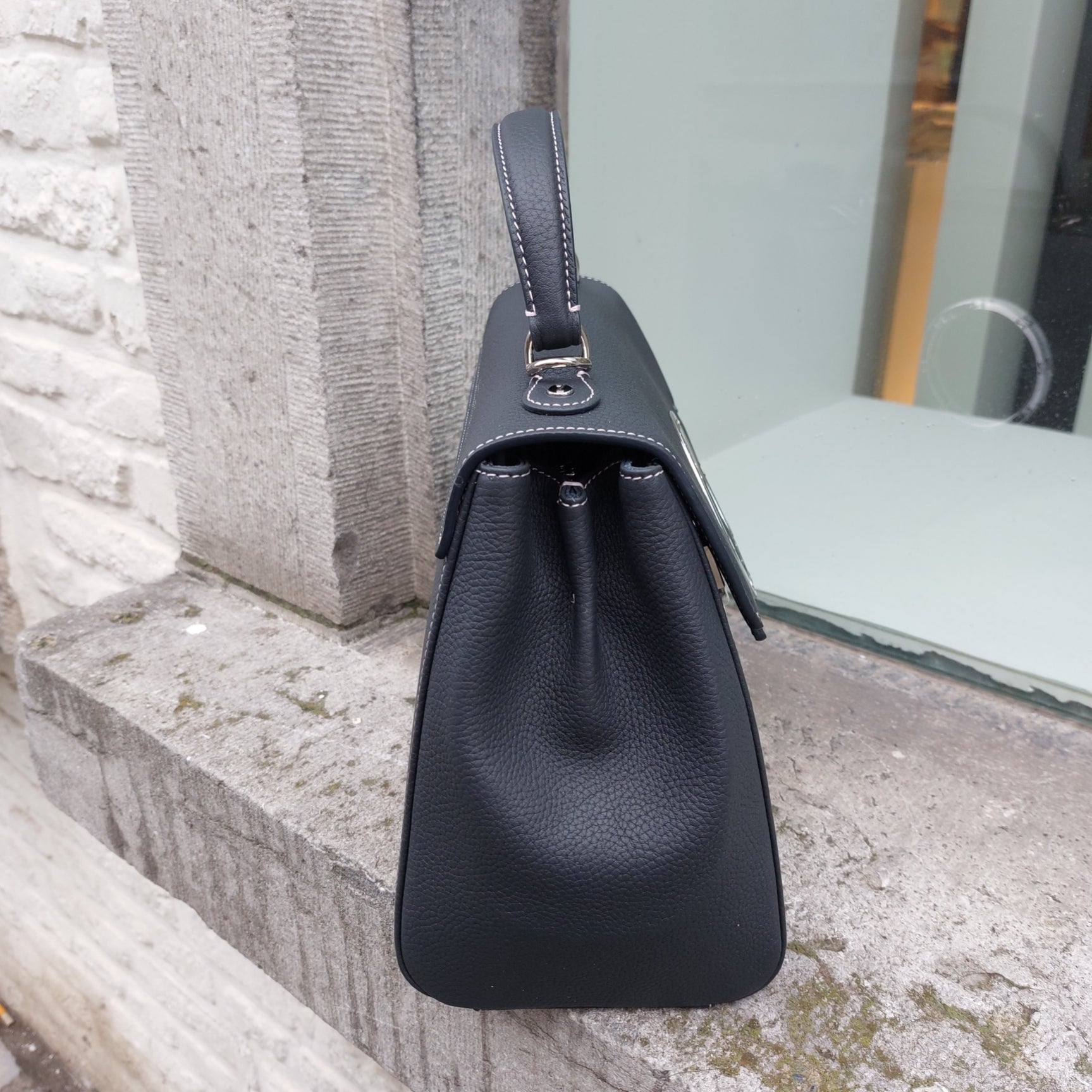 Handtas leder Nathan-Baume