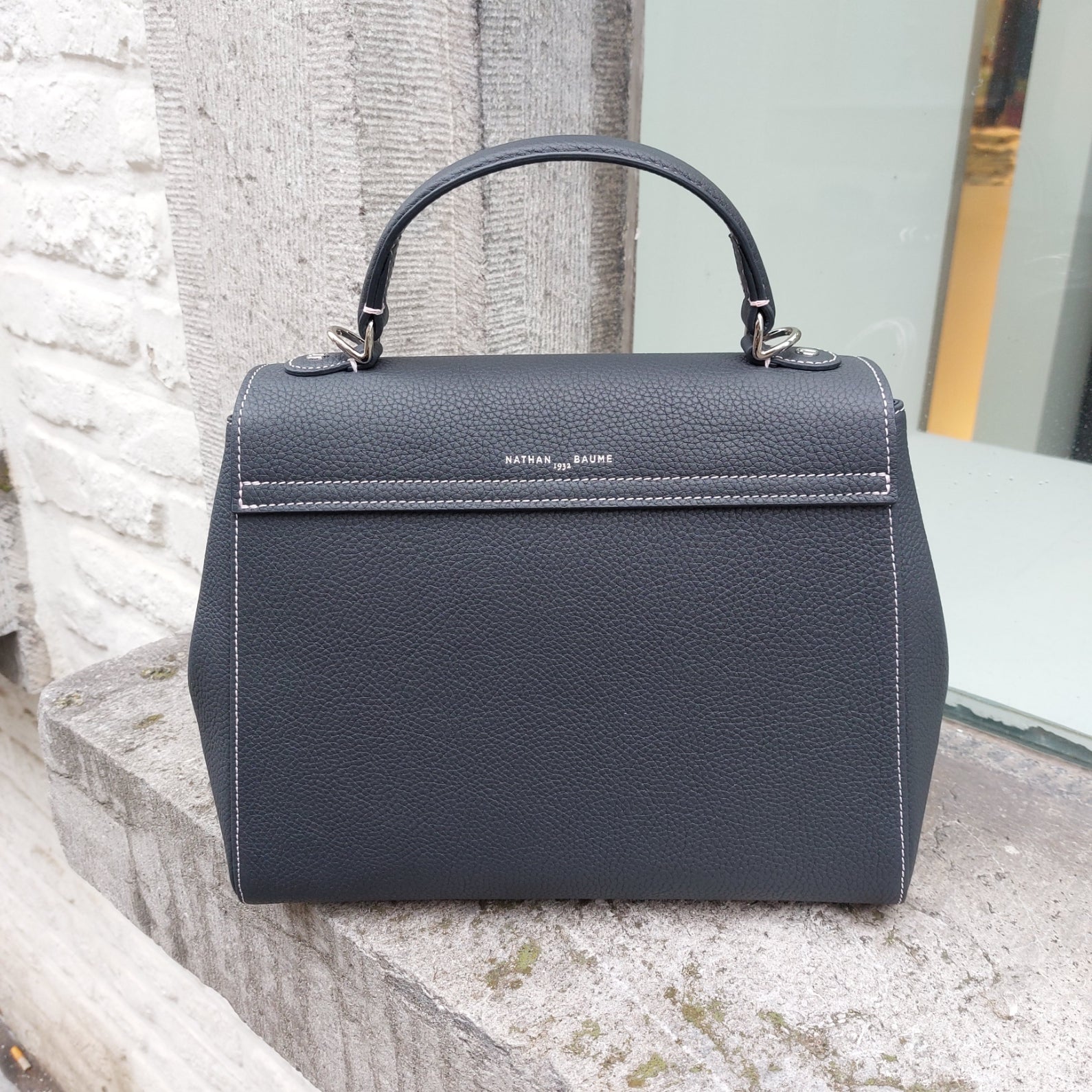 Handtas leder Nathan-Baume