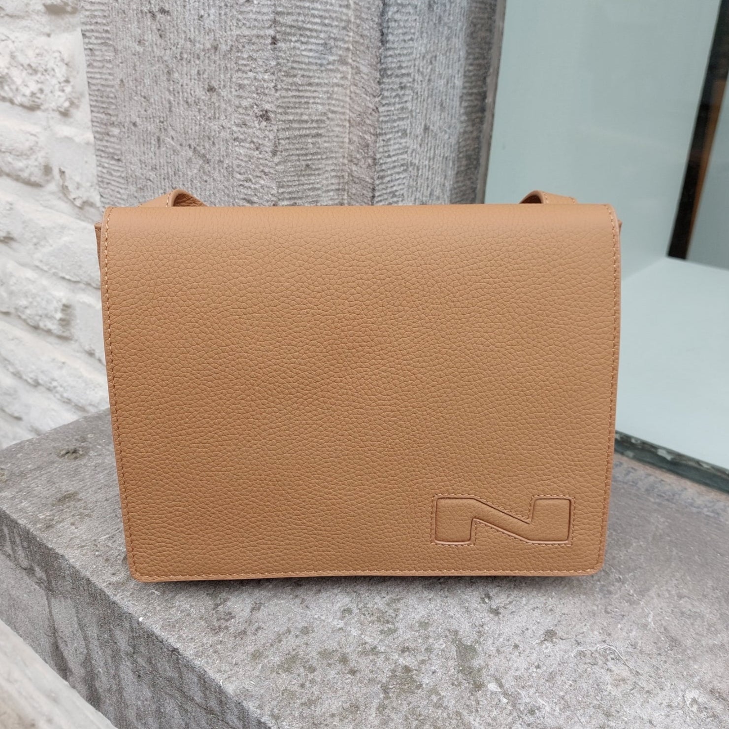 Handtas leder Nathan-Baume