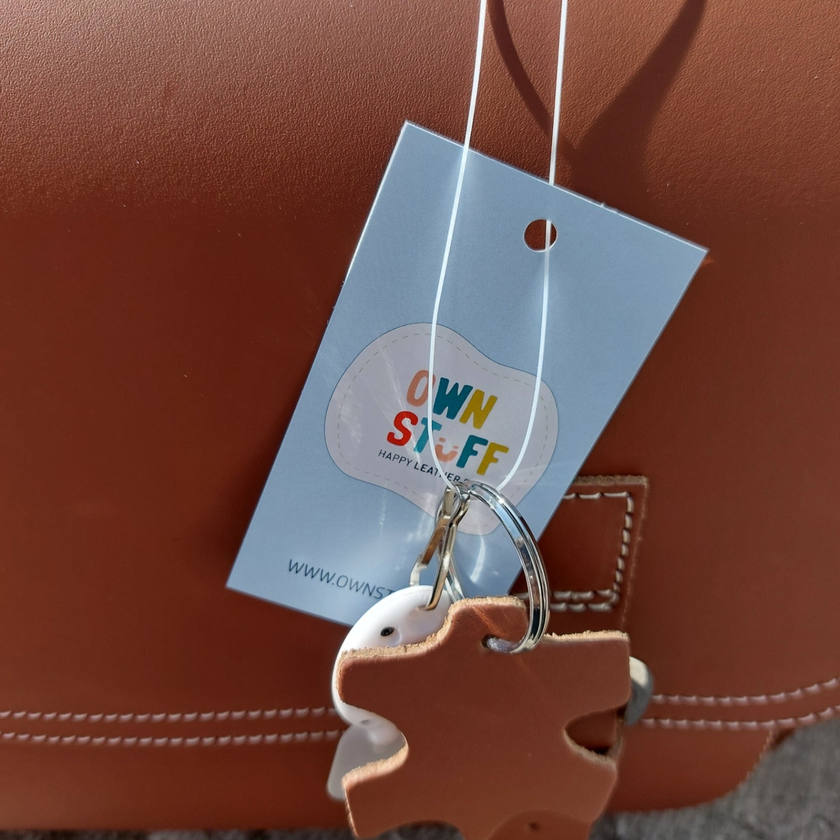 Boekentas Own Stuff cognac