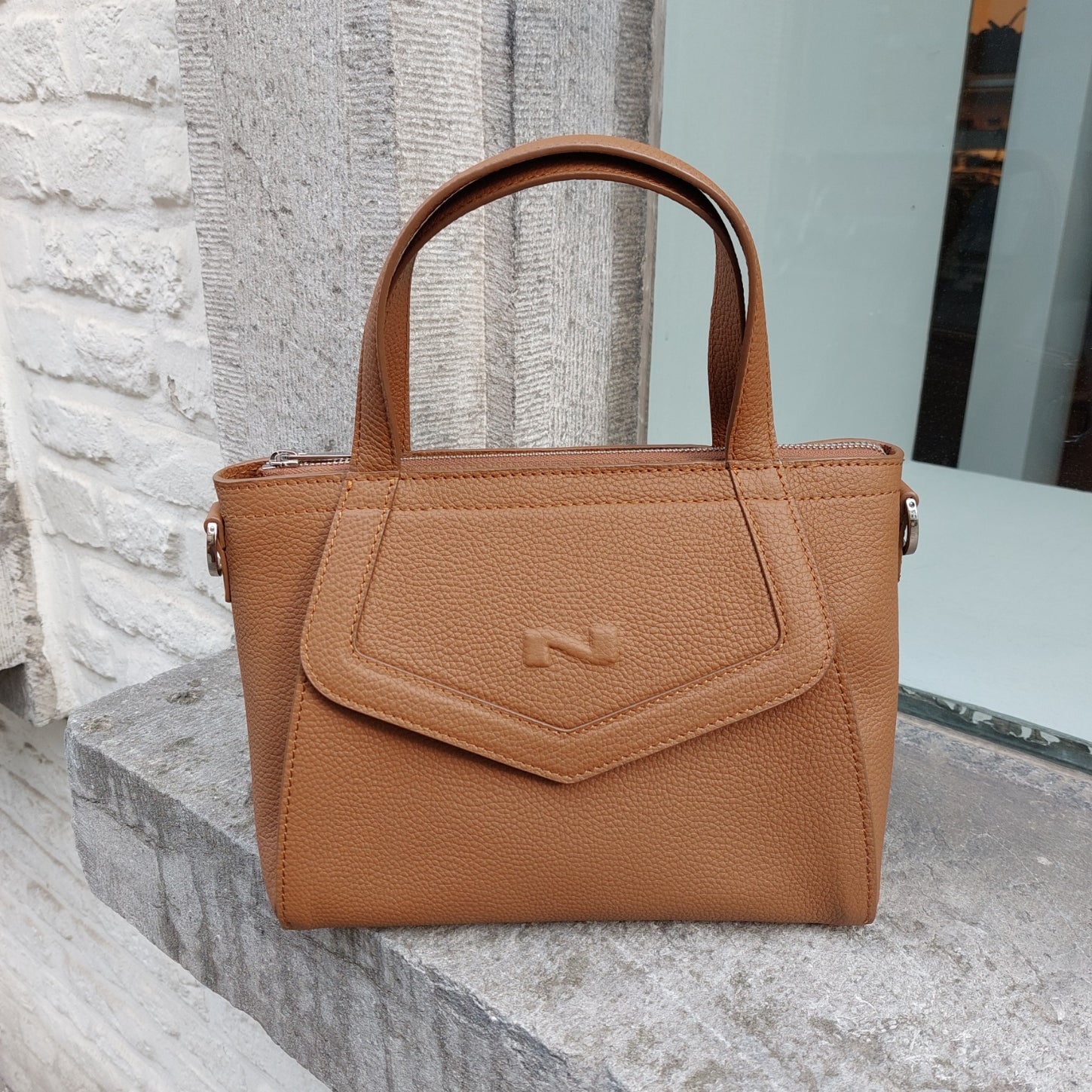 handtas leder Nathan-Baume Cacao