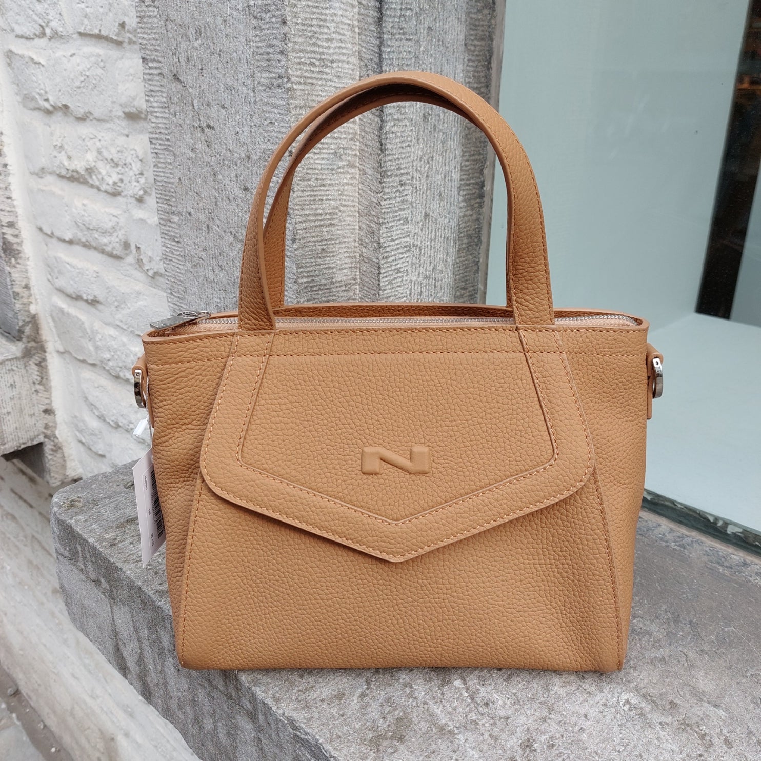 handtas leder Nathan-Baume Cacao