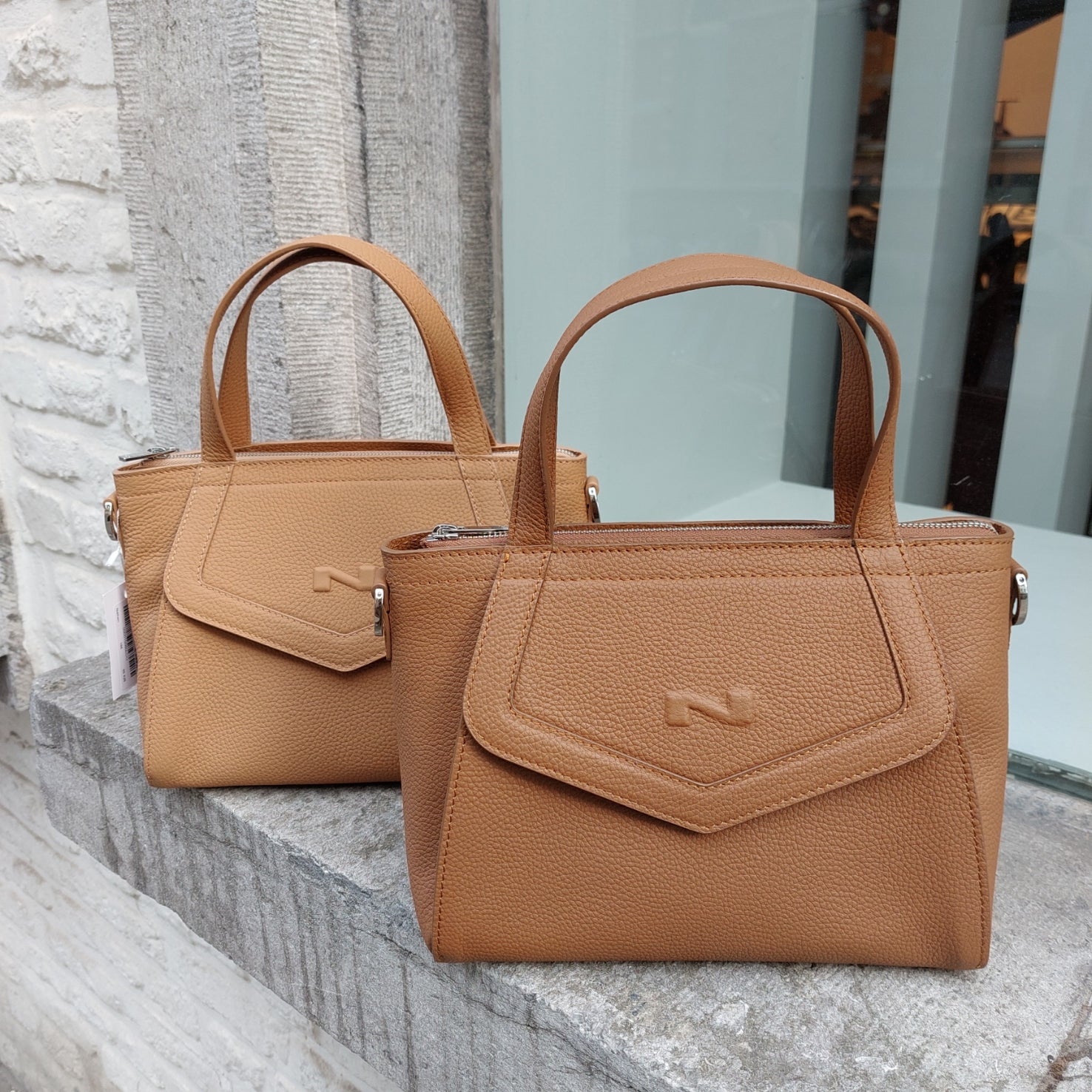 handtas leder Nathan-Baume Cacao