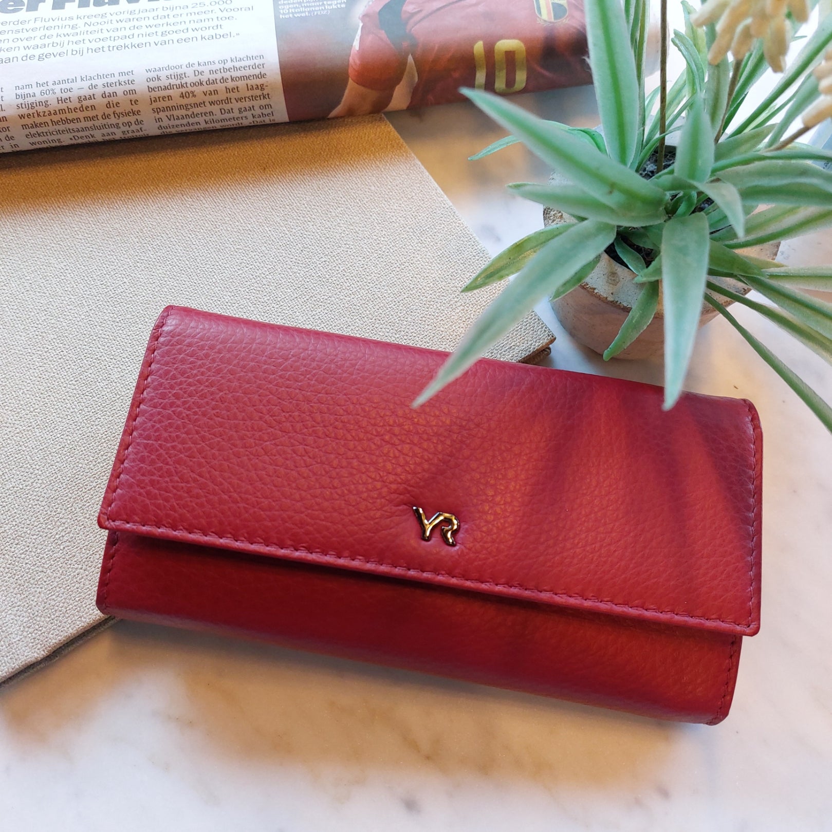 Portemonnee leder Yves Renard