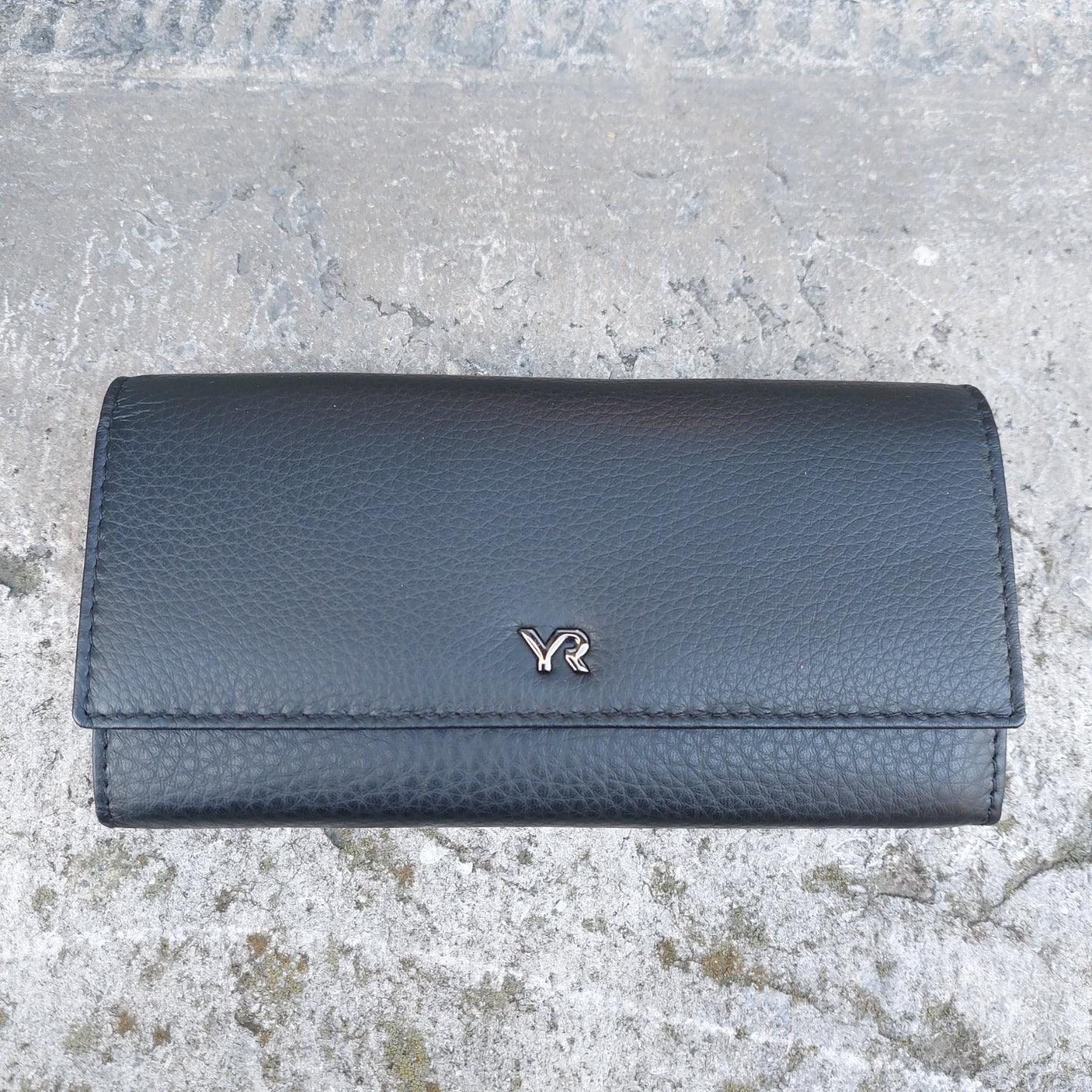 Portemonnee leder zwart 29485