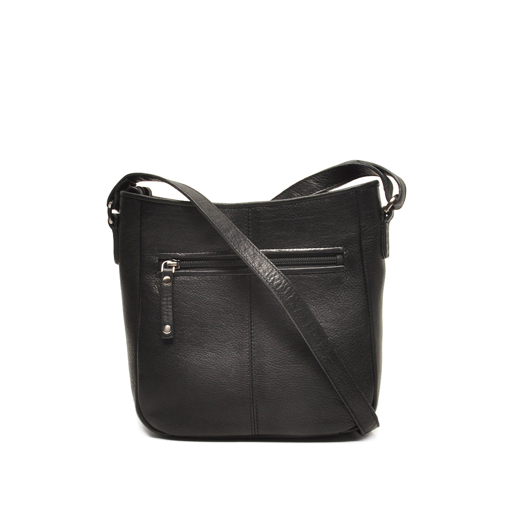 Zwart lederen handtas Berba