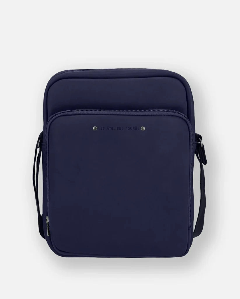 Tas leder blauw