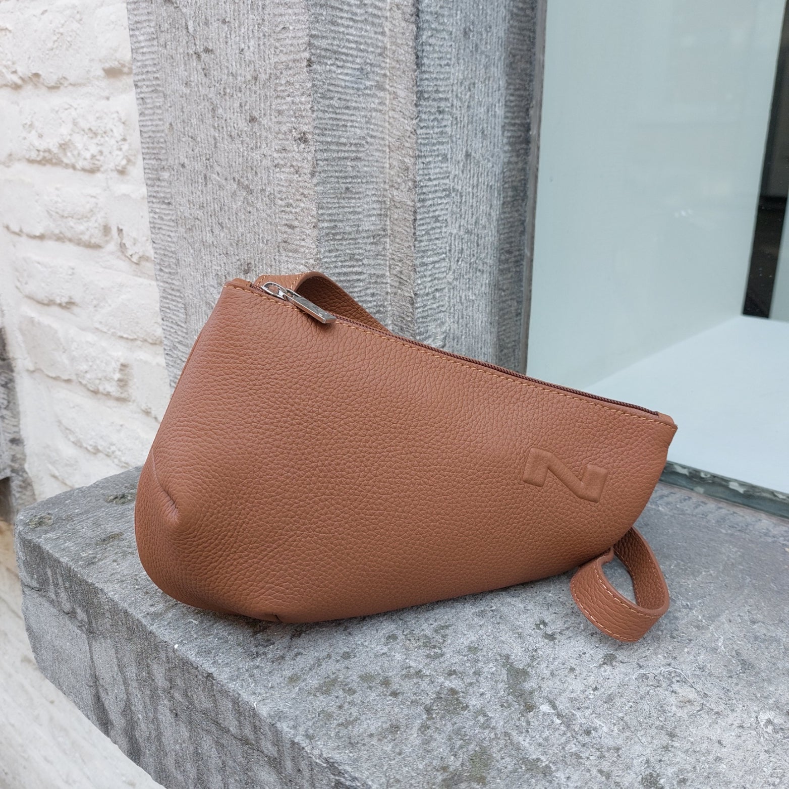 Handtas leder Nathan-Baume City