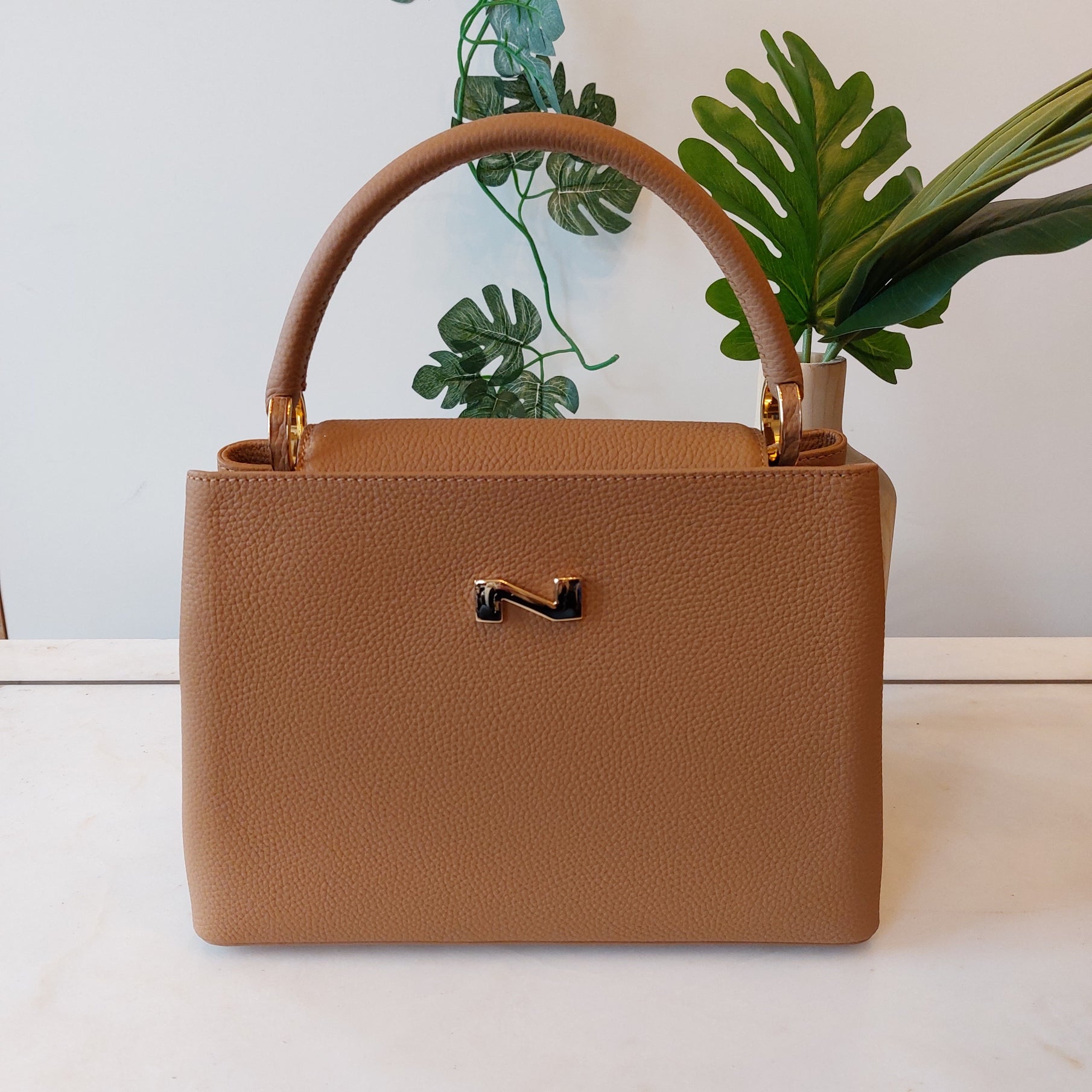 Handtas leder Nathan-Baume