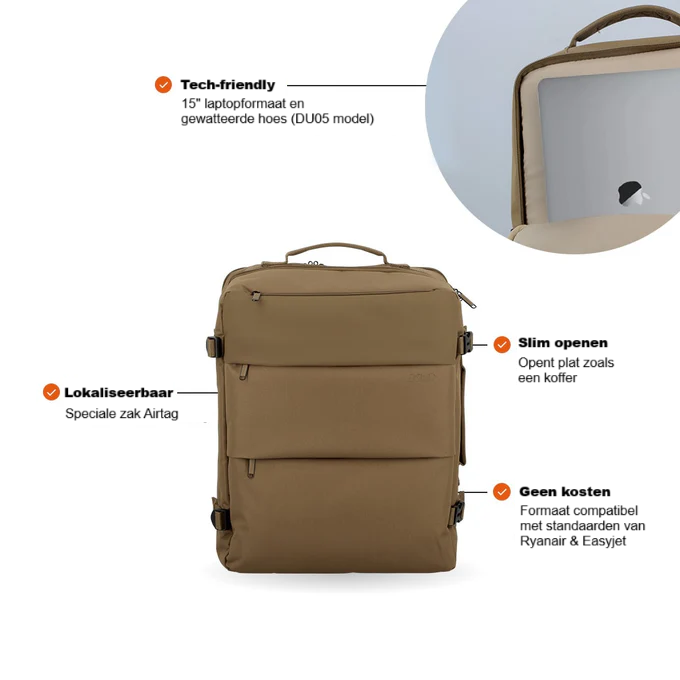 Reisrugzak voor onder de zetel