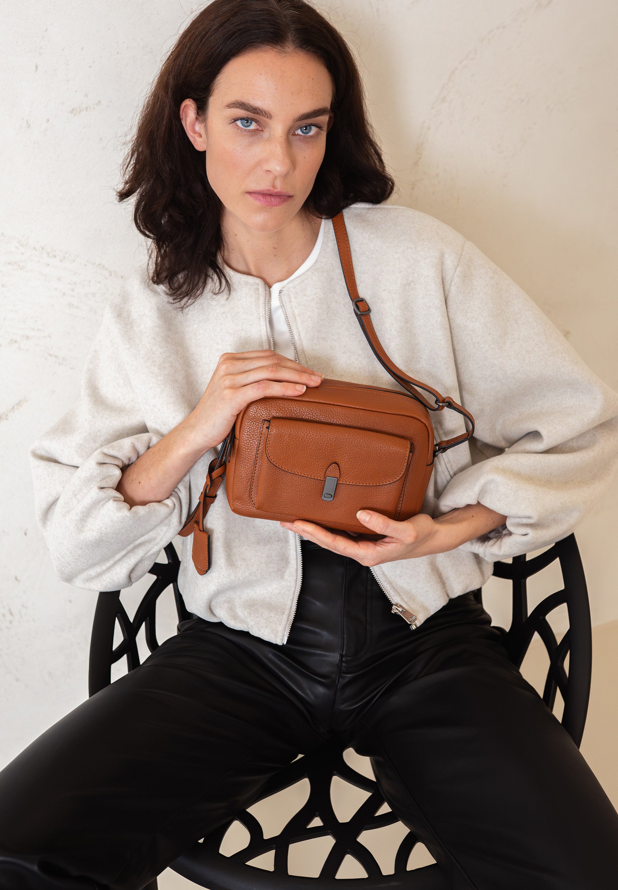 Crossbody leder Posh