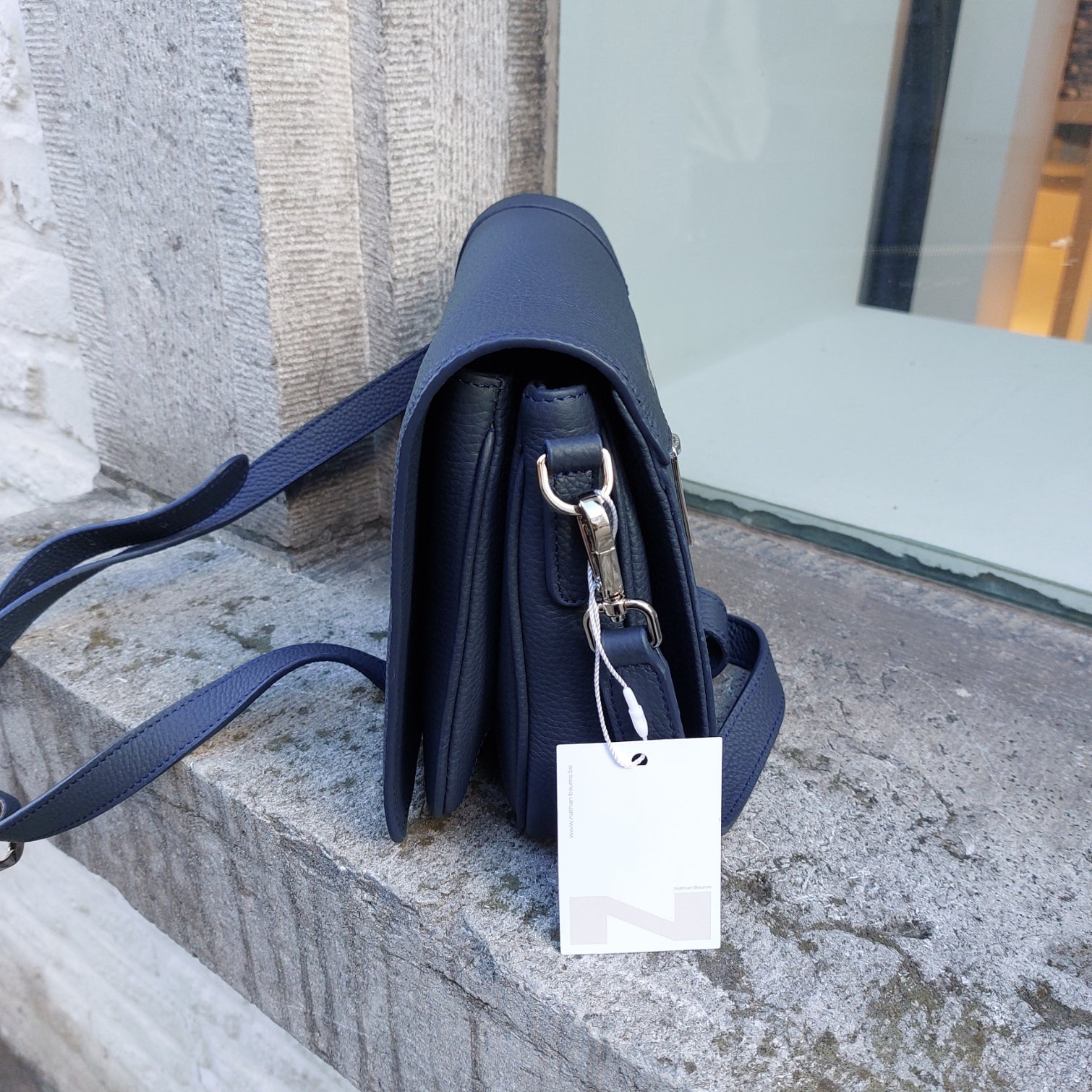 Handtas leder Nathan-Baume