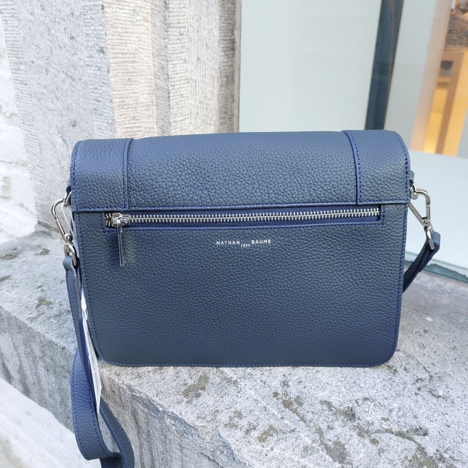 Handtas leder Nathan-Baume