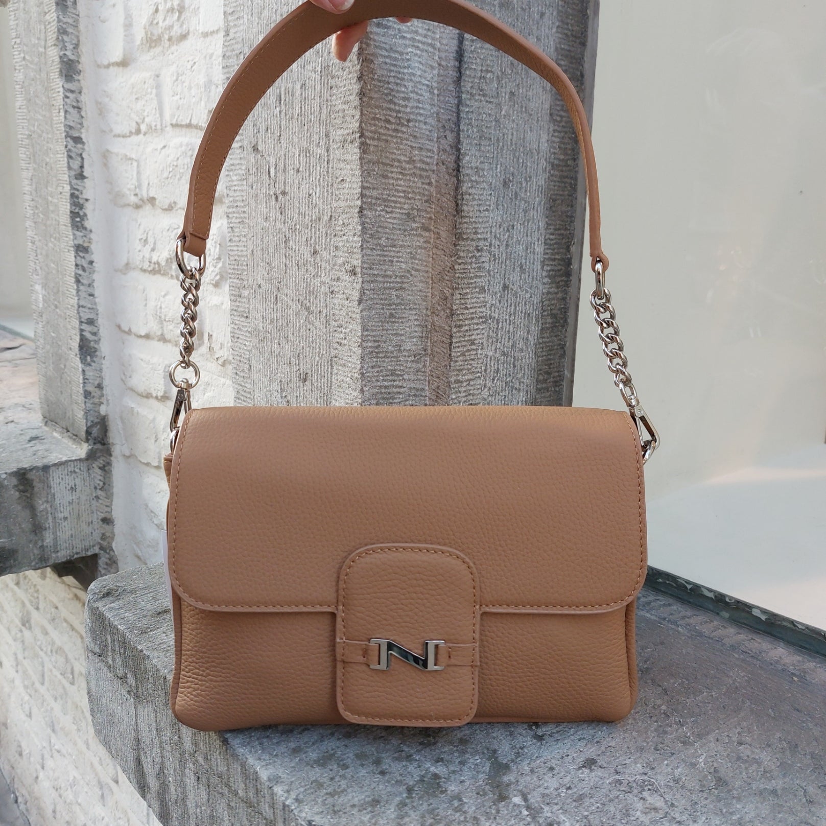 Handtas leder Nathan-Baume Sagan