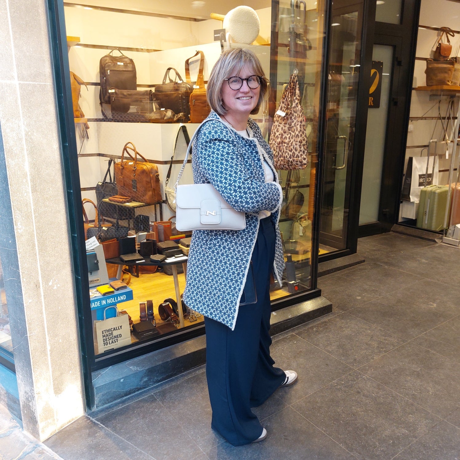 Handtas leder Nathan-Baume Sagan