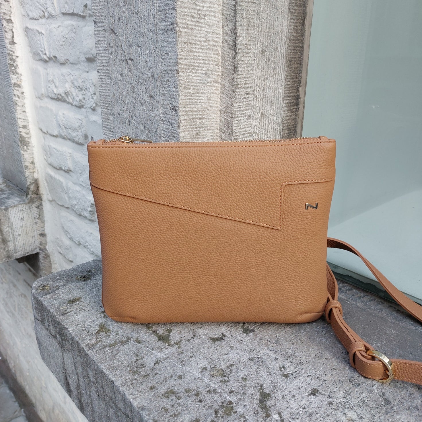 Handtas leder Nathan-Baume