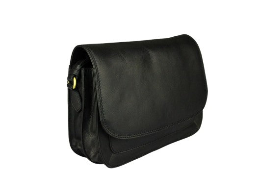 Handtas leder Suzie zwart