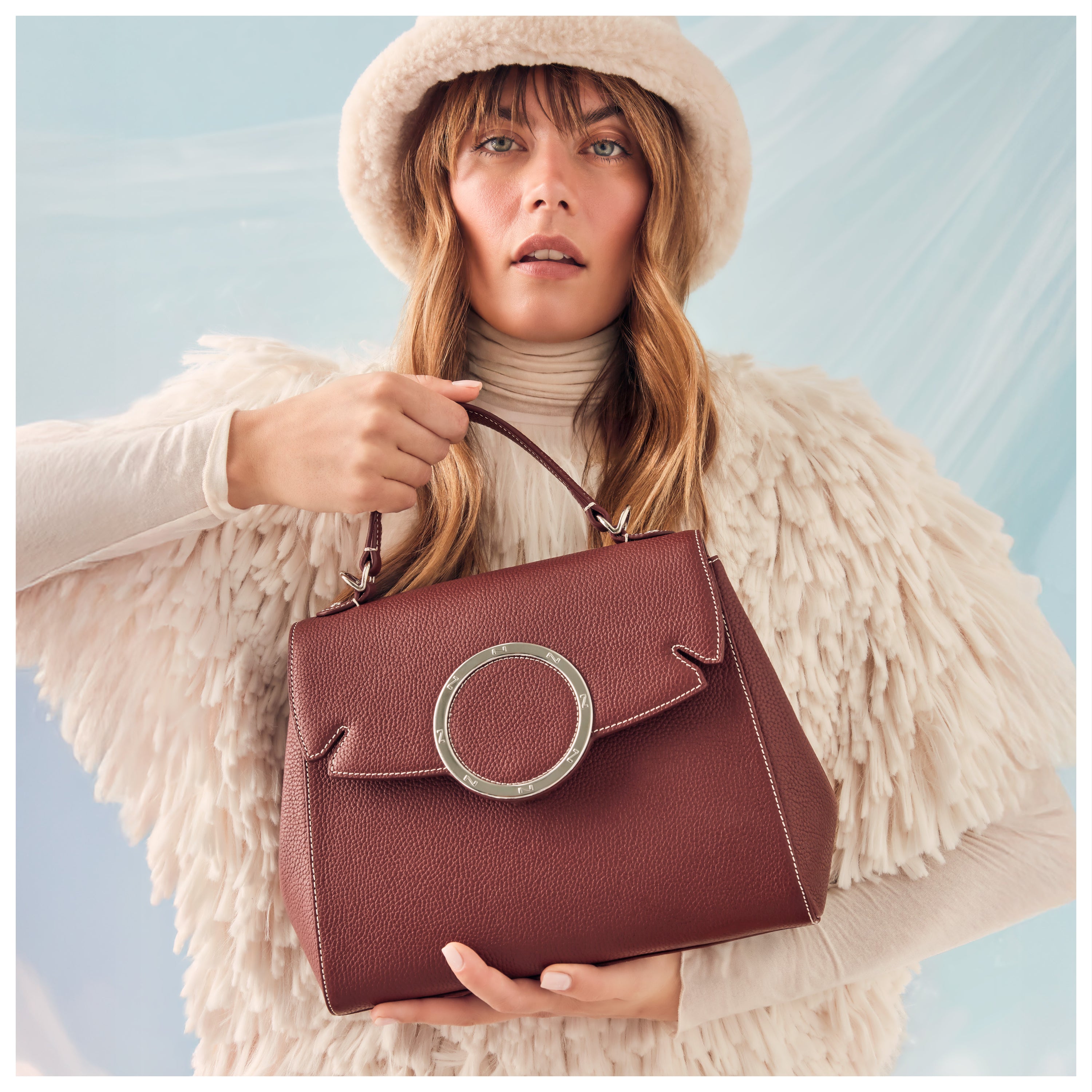 handtas leder Nathan-Baume Yoko