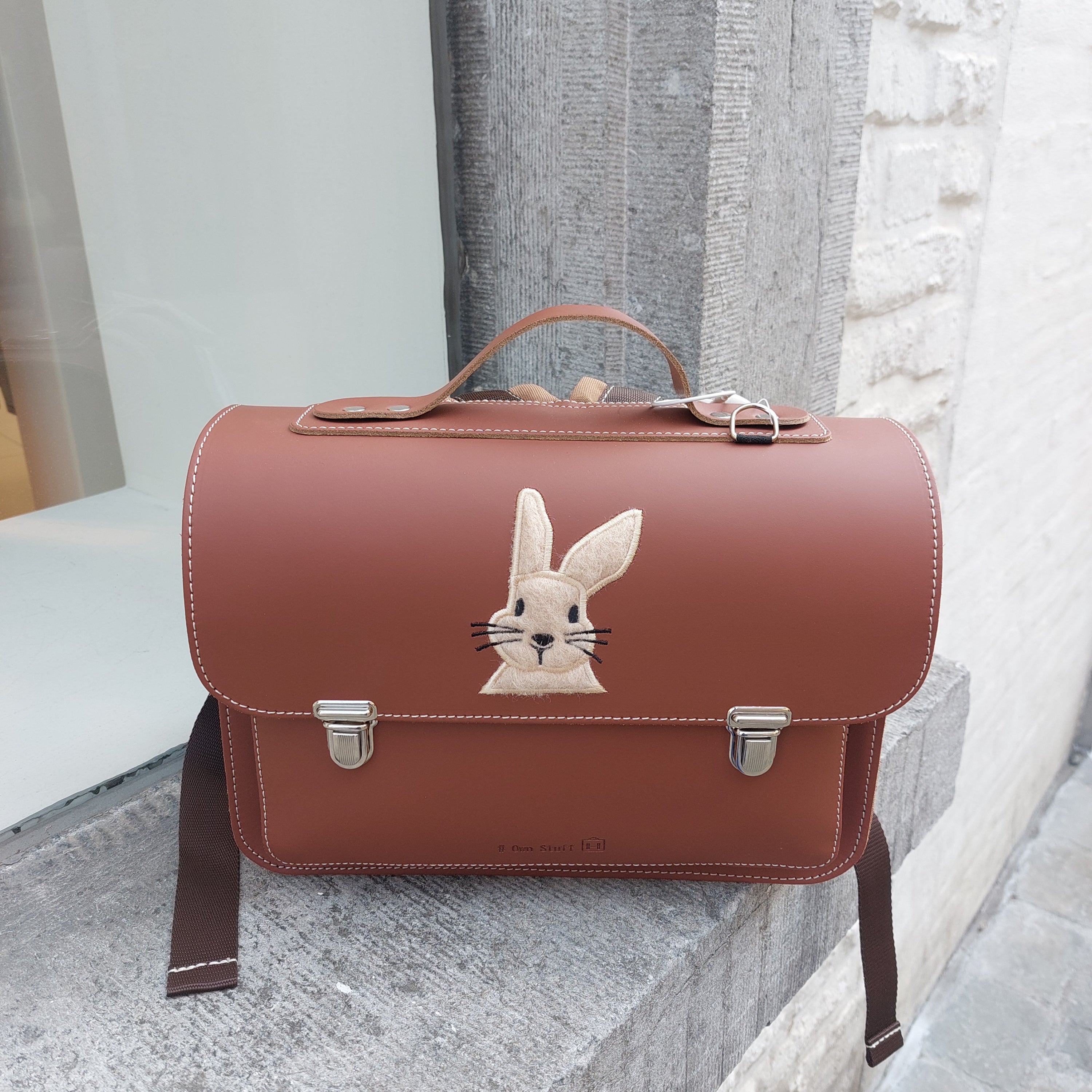 Boekentasje Own Stuff kleuter OS.014 chestnut rabbit NEW