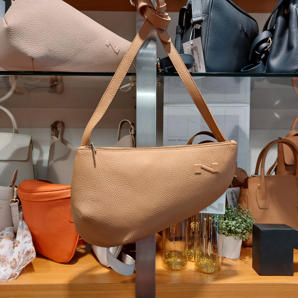 Handtas leder Nathan-Baume