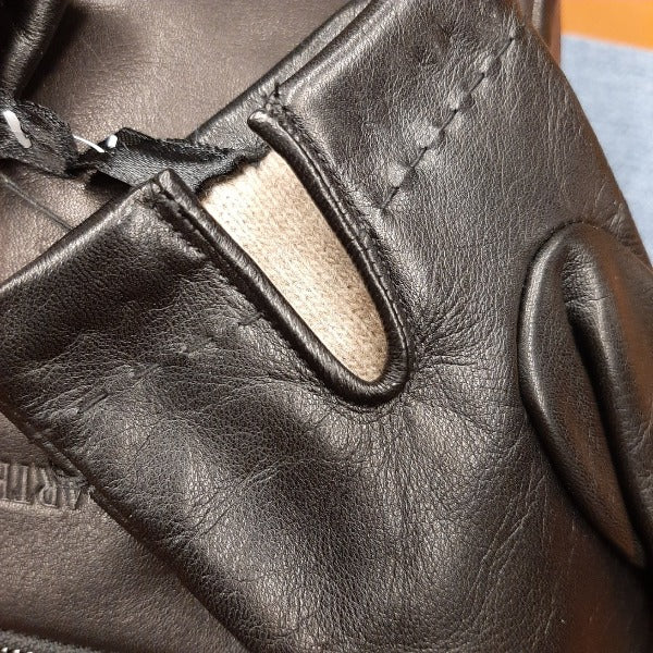 Handschoenen leder heren gevoerd met wol