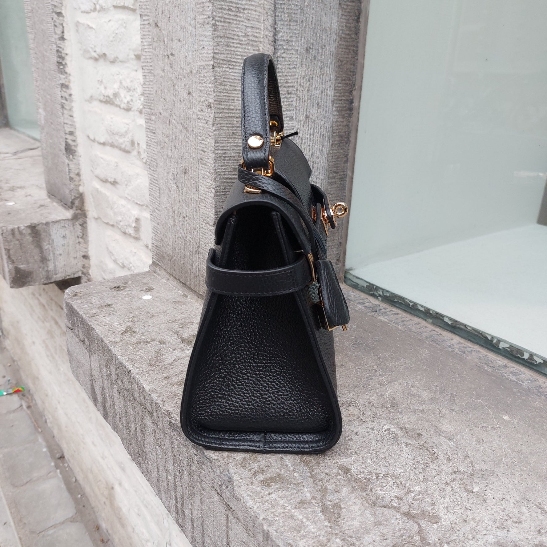 Hermès like lederen handtasje