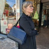 Handtas leder blauw Gianni Notaro