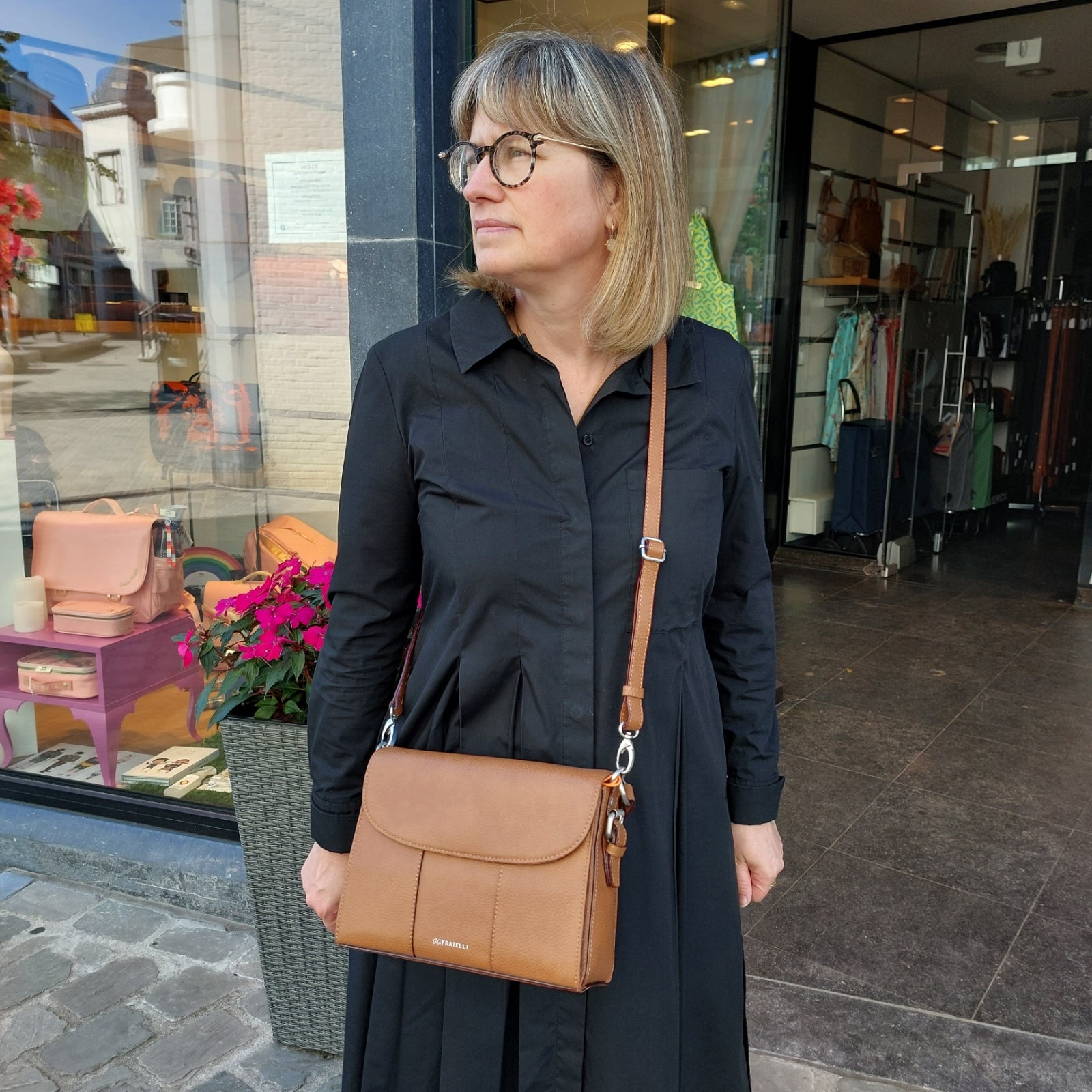 Crossbody tas Gigi Fratelli leder