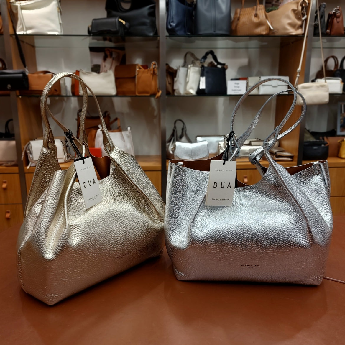 Handtas leder Gianni Chiarini Dua