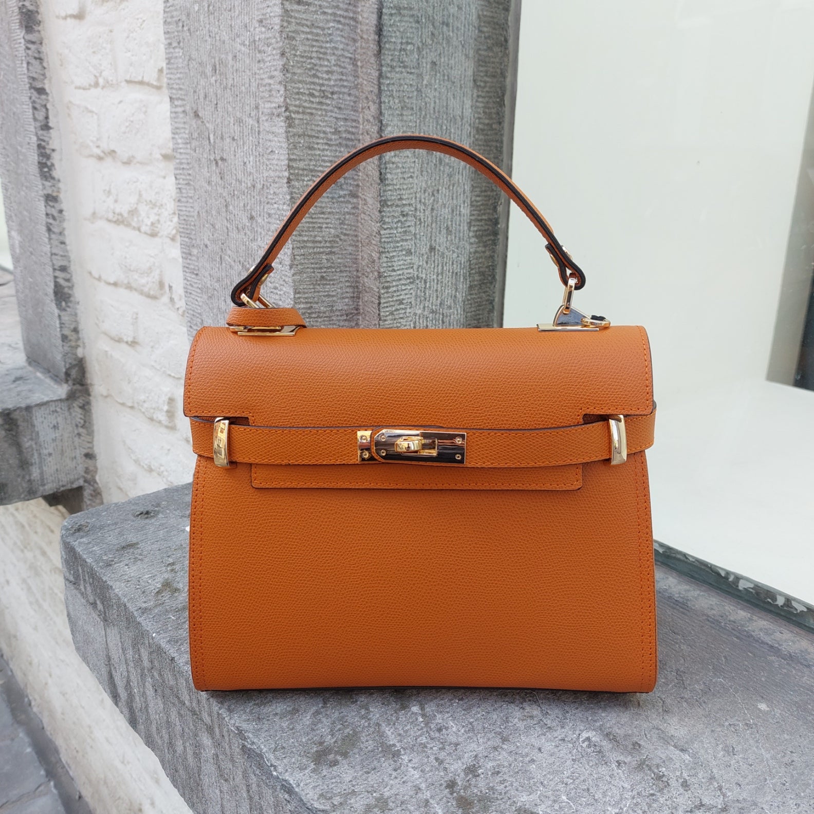 Handtas leder Carol J.