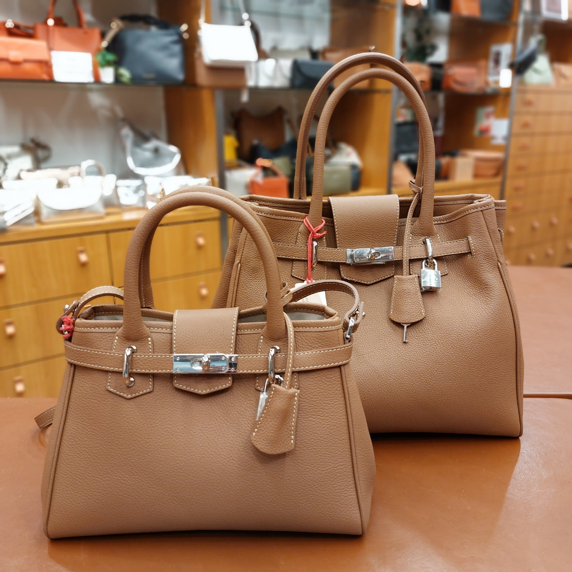 Handtas leder Mini Vendôme