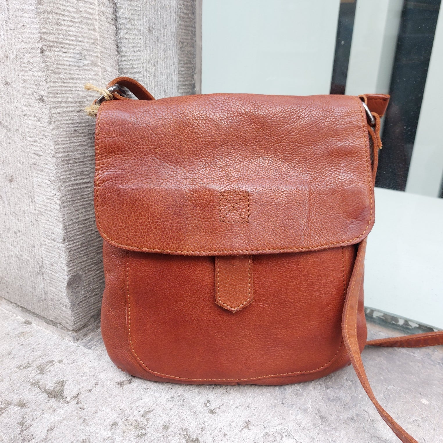 Schoudertas leder Bear Design