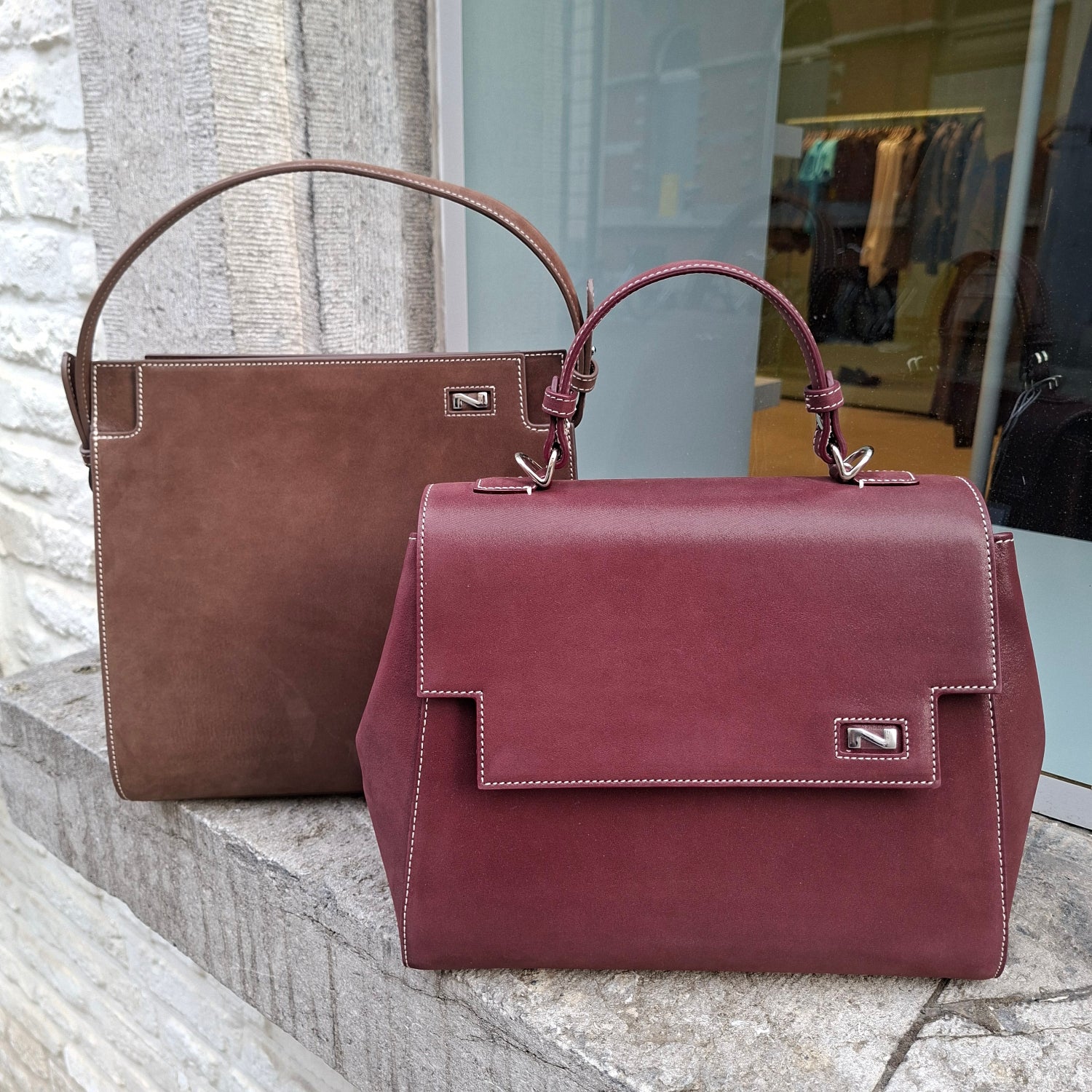 Handtas Nathan-Baume Elisabeth & Louise nubuck