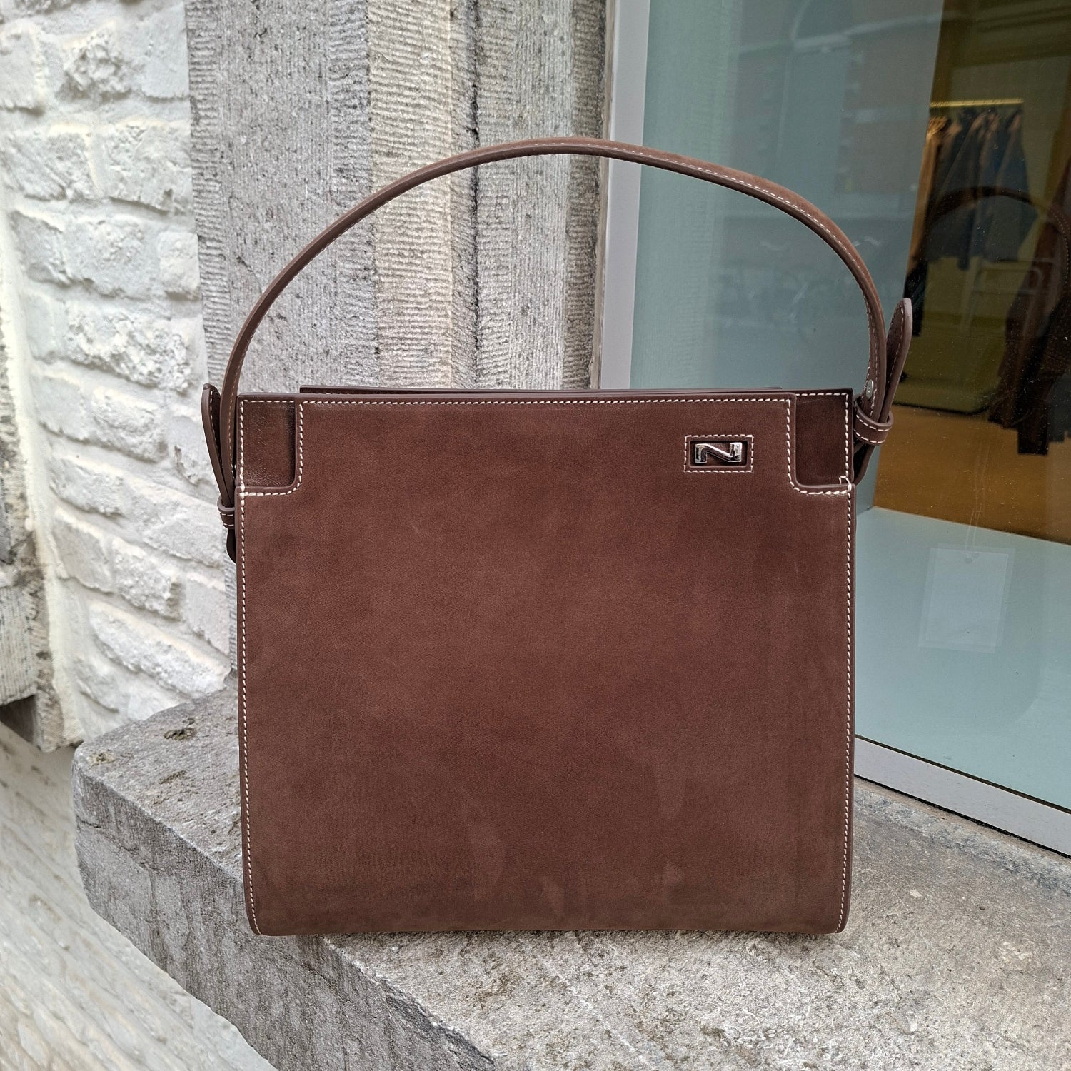 Handtas Nathan-Baume Elisabeth nubuck