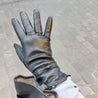 Handschoenen  dames leder zwart