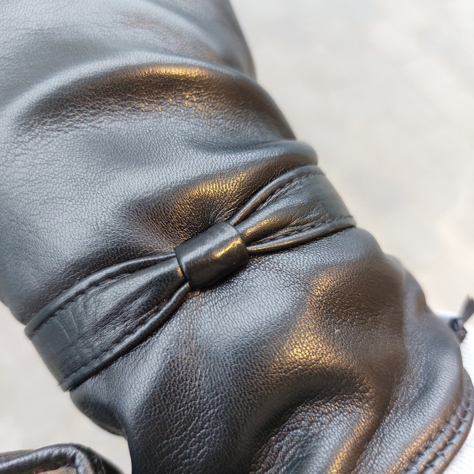 Handschoenen  dames leder zwart