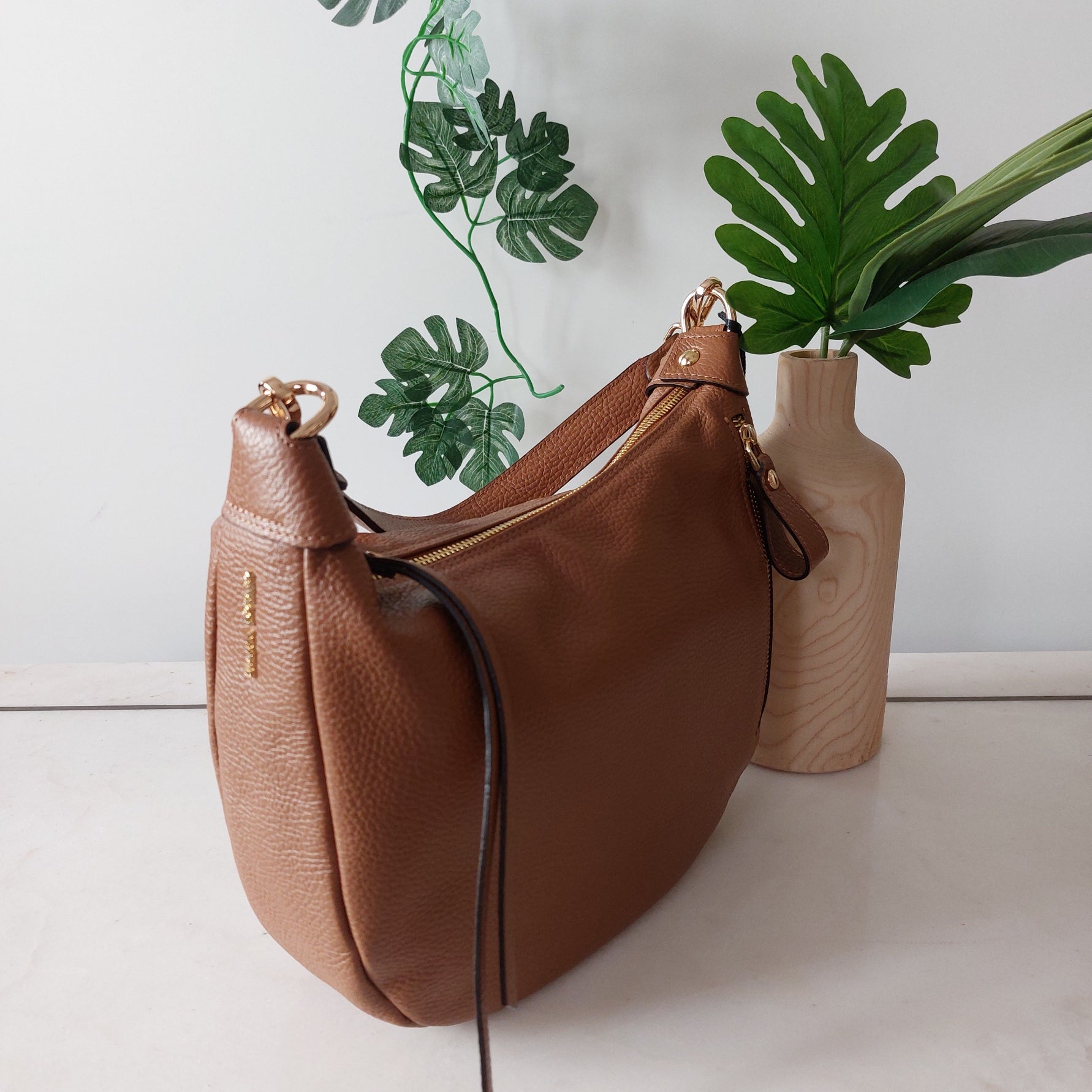 Handtas leder cognac 443 Gianni Notaro