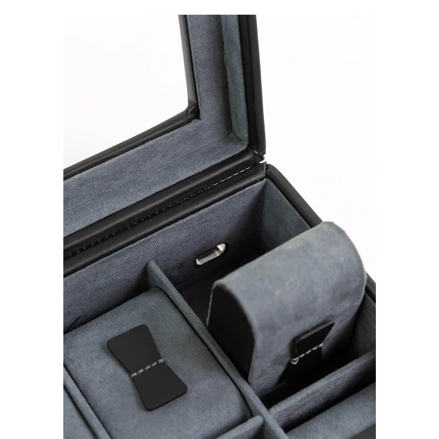 lederen opbergbox horloges