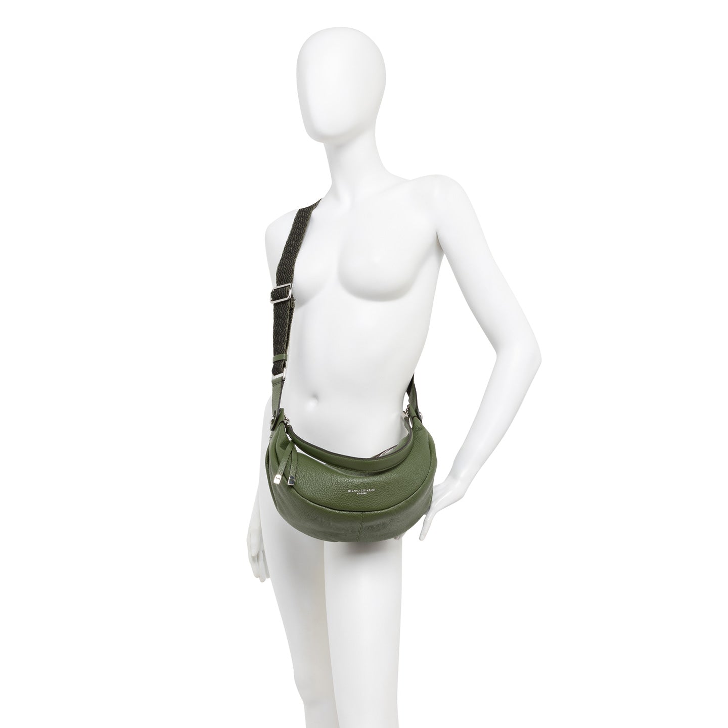 Gianni Chiarini Aisha handtas in gehamerd leer