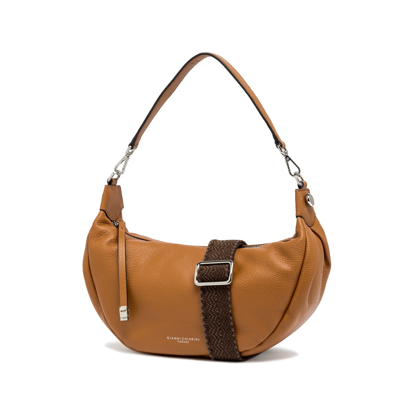 Gianni Chiarini Aisha handtas in gehamerd leer