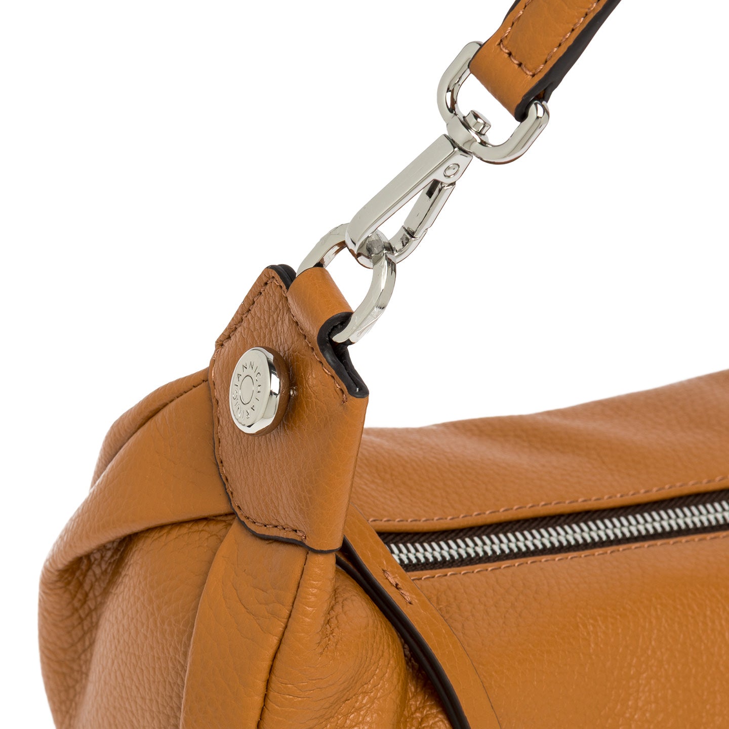 Gianni Chiarini Aisha handtas in gehamerd leer