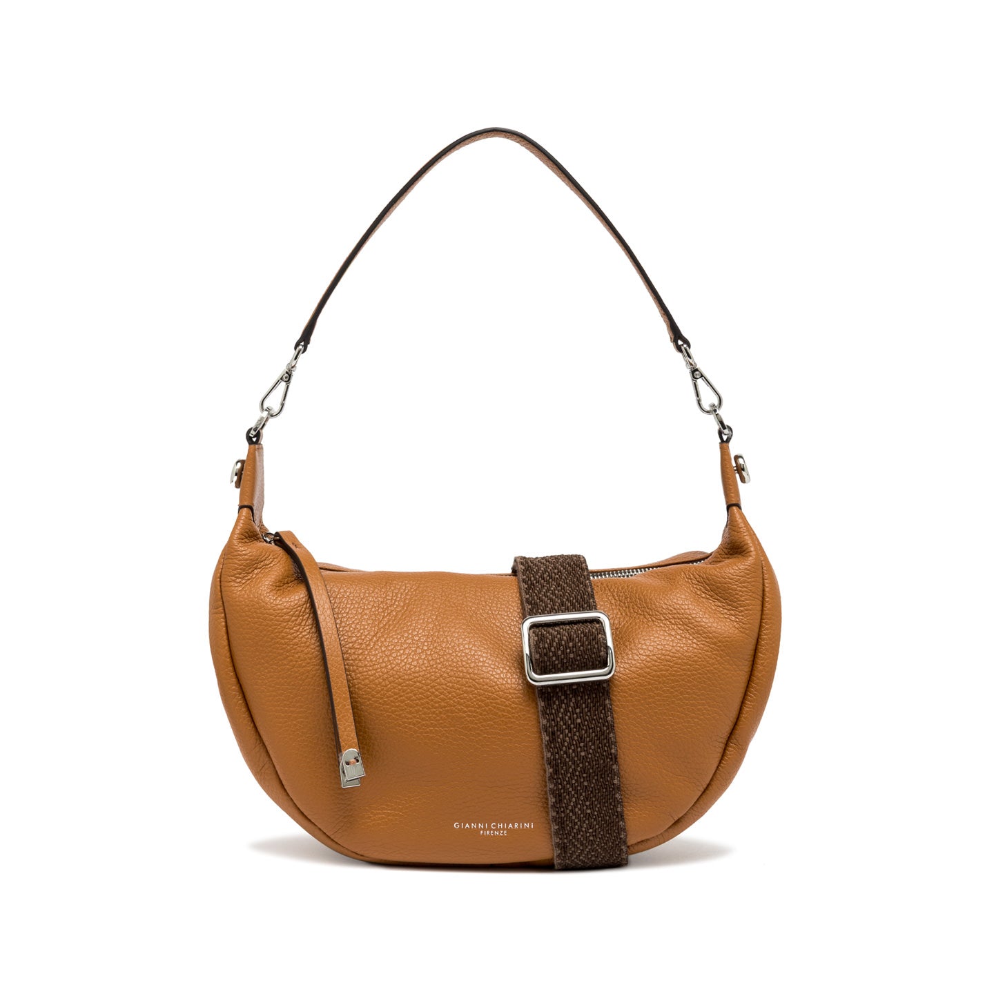 Gianni Chiarini Aisha handtas in gehamerd leer