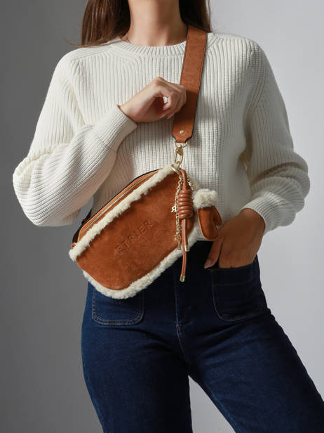 ETRIER ALPIN heuptas van suède leer